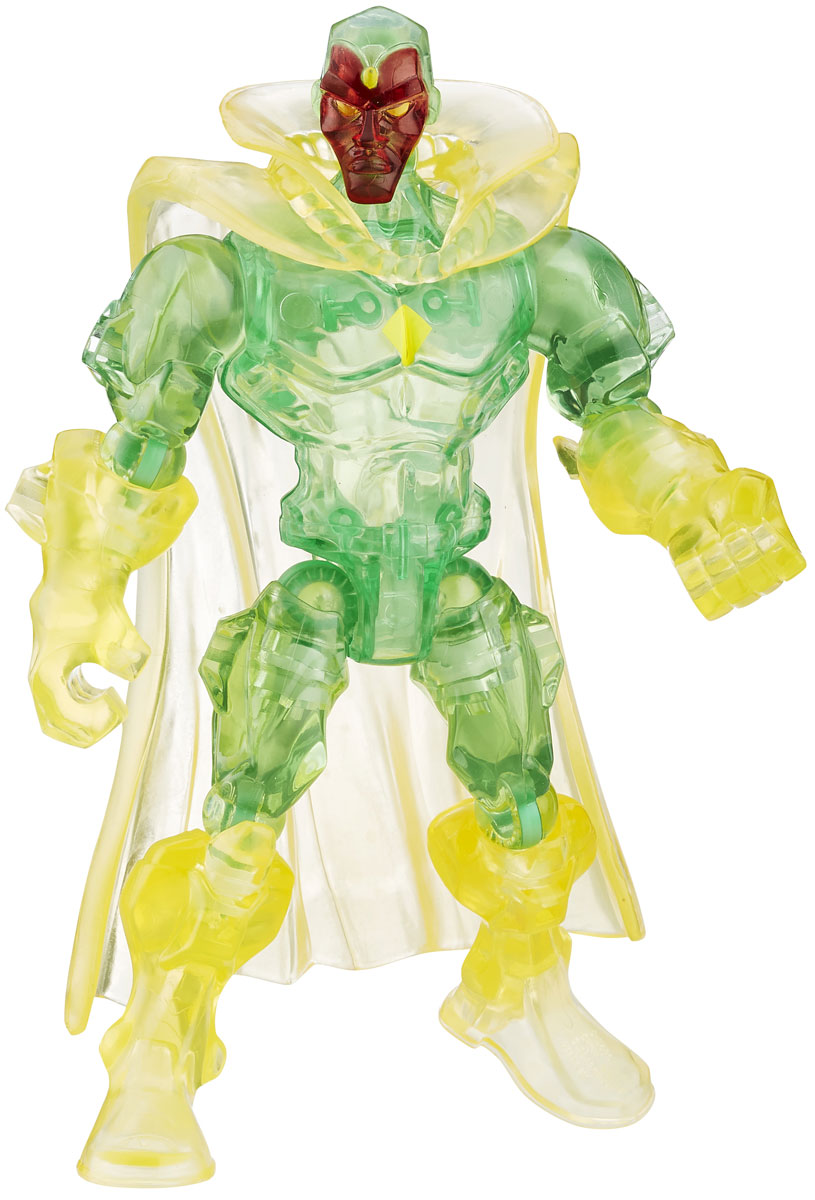 Hero Mashers Разборная фигурка Marvels VisionA6825EU4_6074_зелёный/жёлтый Hero Mashers Разборная фигурка Marvels VisionA6825EU4_6074_зелёный/жёлтыйРазборная фигурка Hero Mashers Marvels Vision обязательно понравится любому маленькому поклоннику комиксов и мультфильмов о супергероях! Фигурка выполнена из прочного пластика в виде вымышленного персонажа, робот-андроид Вижена. Голова, руки и ноги фигурки подвижны, вращаются и сгибаются, а также отделяются от корпуса. Фигурка совместима с другими фигурками из серии Super Hero Mashers. Собрав коллекцию фигурок от Hasbro, вы сможете создать своего супергероя, объединяя способности разных героев комиксов Marvel. Все элементы обладают единым способом крепления, что позволяет создавать различные комбинации. Ребенок с удовольствием будет играть с фигуркой, придумывая разные истории.