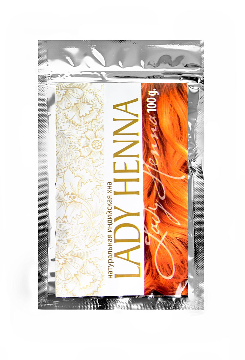 Lady Henna Хна для волос натуральная , 100 г8904003500494 Lady Henna Хна для волос натуральная , 100 г8904003500494Лучшая в мире хна из провинции Раджастан окрашивает волосы в насыщенный классический рыжий цвет , придает им дополнительный объем и здоровый вид. Освежает и успокаивает кожу головы.