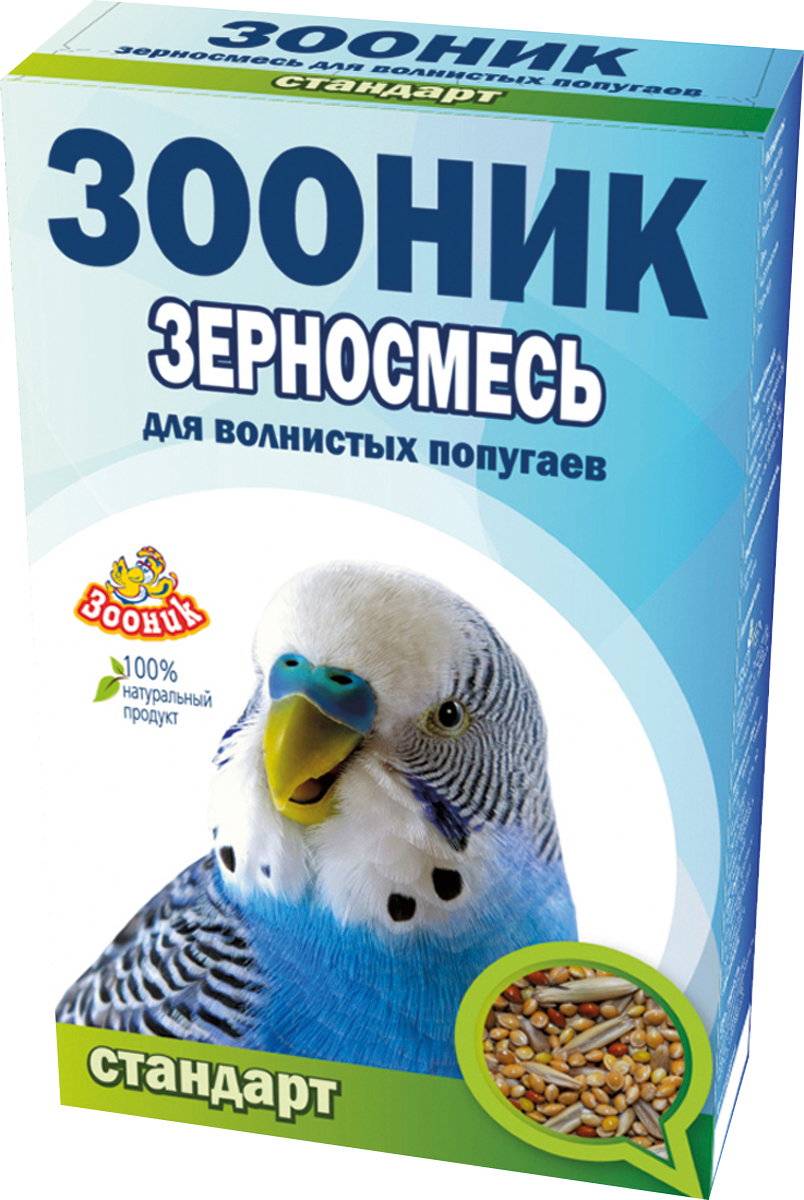 Корм Зооник Стандарт, для волнистых попугаев, 500 г4001 Корм Зооник Стандарт, для волнистых попугаев, 500 г4001Корм Зооник Стандарт - полноценный ежедневный корм для волнистых попугаев, состоящий из отборных зерновых культур, содержит все важнейшие вещества, богат витаминами и минералами. Корм оптимально сбалансирован и обеспечит вашего питомца необходимыми питательными элементами для здоровой жизни.