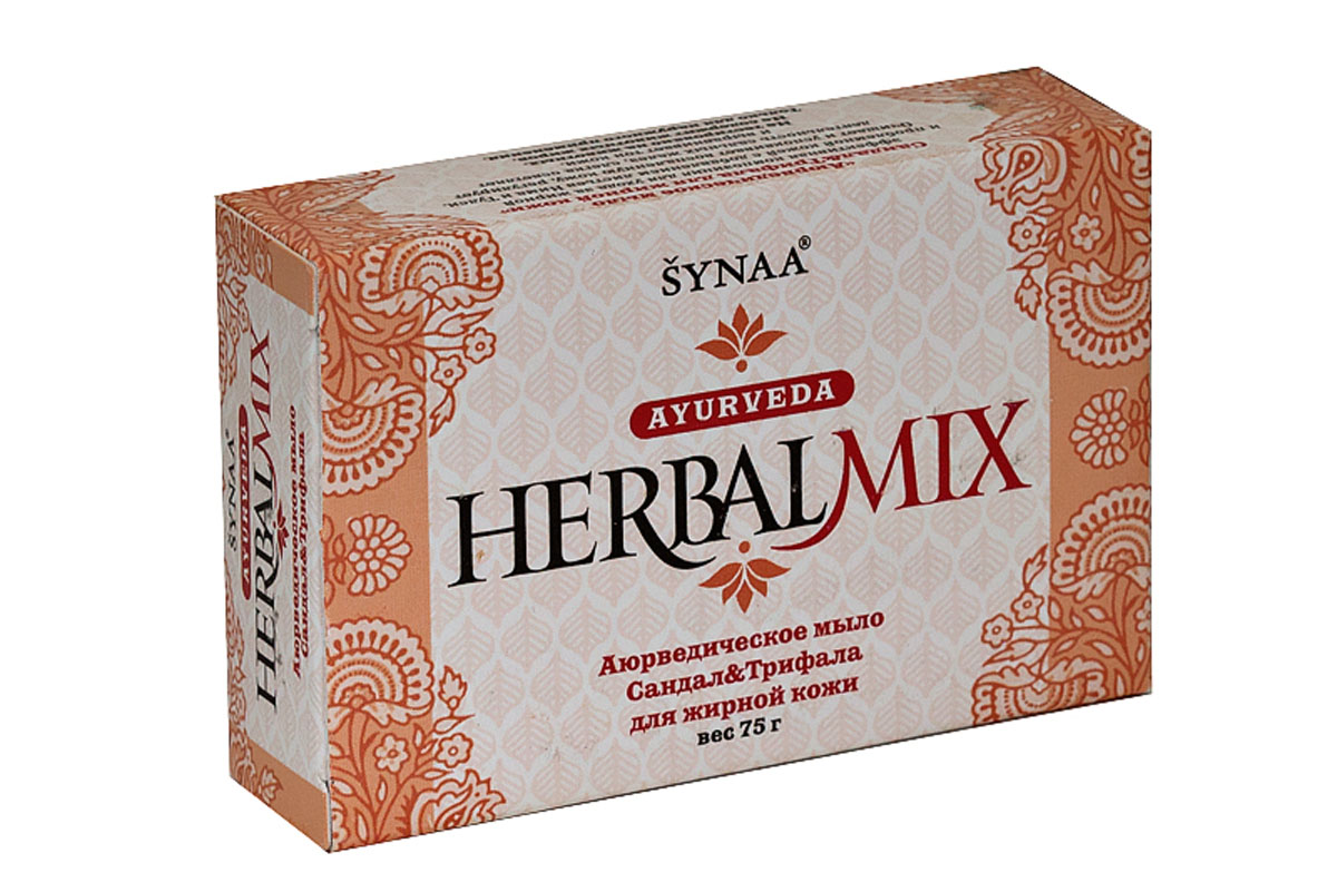 Herbalmix мыло твердое Сандал и Трифала, 75 г841028005079 Herbalmix мыло твердое Сандал и Трифала, 75 г841028005079Способствует глубокому очищению, нормализации работы сальных желез и профилактике акне, способствует осветлению и выравниванию тона кожи. Для склонной к жирности кожи.