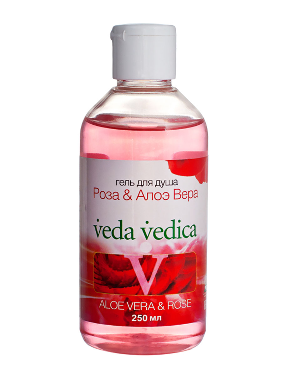 Veda Vedica Гель для душа Роза и Алое Вера, 250 мл8906015080902 Veda Vedica Гель для душа Роза и Алое Вера, 250 мл8906015080902Эффективное очищающее средство на основе экстрактов розы и алое вера. Очищает, кондиционирует и освежает кожу, глубоко увлажняет. Легко пенится и смывается. Придает коже нежный аромат. Для нормальной кожи.