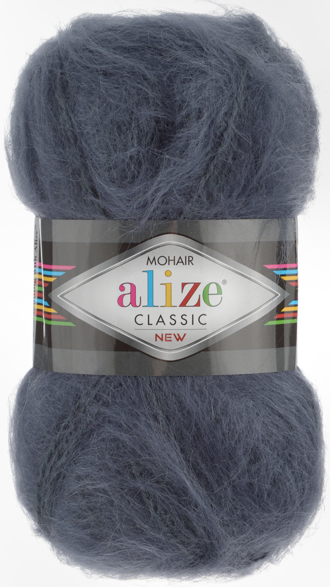 Пряжа для вязания Alize Mohair Classik New, цвет: темно-серый (53), 200 м, 100 г, 5 шт582105_53 Пряжа для вязания Alize Mohair Classik New, цвет: темно-серый (53), 200 м, 100 г, 5 шт582105_53Пряжа Alize Mohair Classik New, выполненная из мохера и акрила, тонкая, мягкая, деликатная нить, хорошо скрученная. Отлично подходит для опытных вязальщиц и для начинающих рукодельниц. Высококачественная пряжа равномерно окрашена и не линяет. Прекрасно подходит для взрослой и детской зимней одежды. Состав: 25% мохер, 24% шерсть, 51% акрил. Рекомендованные спицы № 5-7, крючок № 2-4.