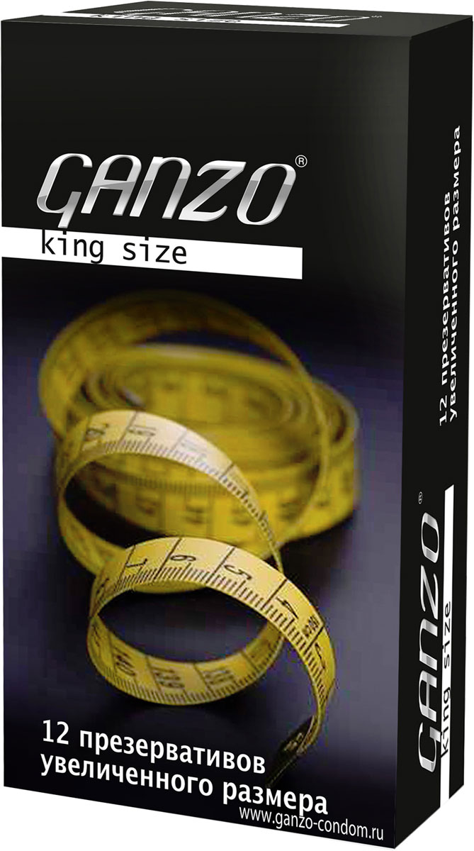 Ganzo Презервативы "King Size", увеличенного размера, 12 шт Ganzo Презервативы "King Size", увеличенного размера, 12 шт