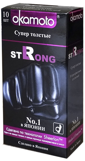 Okamоto Презервативы "Strong", супер толстые, 10 шт Okamоto Презервативы "Strong", супер толстые, 10 шт