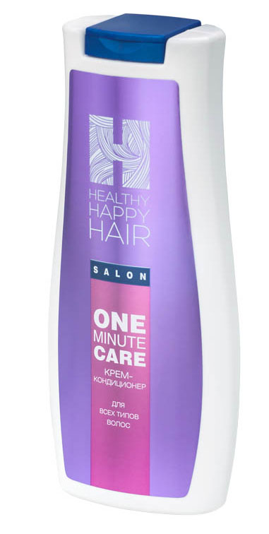Healthy Happy Hair Крем-кондиционер для волос One minute care, 240 гC102-402 Healthy Happy Hair Крем-кондиционер для волос One minute care, 240 гC102-402Легкий, смываемый кремовый кондиционер мгновенного действия. Придает волосам выраженный блеск, гладкость, послушность в укладке. При регулярном использовании укрепляет структуру волос, повышает увлажненность, помогает дольше сохранять цвет волос между окрашиваниями. Без силиконов. Для всех типов волос. Prodew 500 - комплекс из одиннадцати аминокислот (аналогичный аминокислотному составу клеточно-мембранного комплекса человеческого волоса), увлажняет, укрепляет структуру волос, ремонтирует поверхностные повреждения, препятствует вымыванию пигмента из стержня волоса. KeraDynтм HH - инновационная формула для восстановления внешнего липидного слоя стержня волоса. Улучшает внешний вид и структуру поврежденных, окрашенных волос, придает им динамические характеристики здоровых волос.