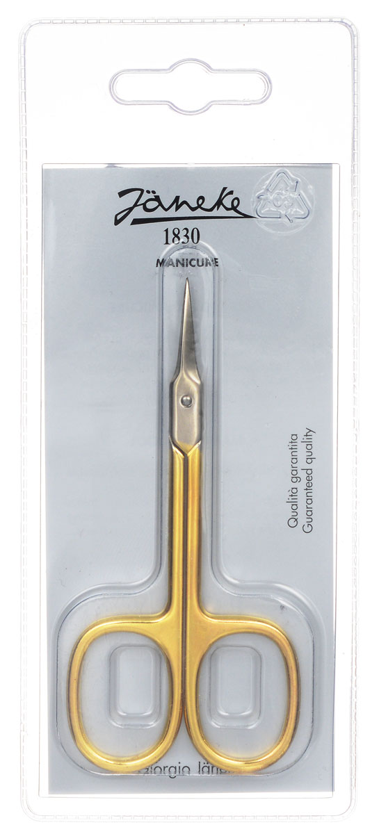 Janeke Ножницы маникюрные, закругленные. MP117G705033 Janeke Ножницы маникюрные, закругленные. MP117G705033Маникюрные ножницы Janeke изготовлены из высококачественного металла и предназначены как для домашнего использования, так и в области профессионального маникюра. Лезвия плотно сходятся, режут точно и с минимумом усилий. Товар сертифицирован.