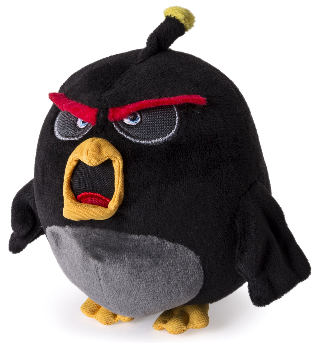 Angry Birds Мягкая игрушка Птица Bomb 13 см90513_чёрный Angry Birds Мягкая игрушка Птица Bomb 13 см90513_чёрныйМягкая игрушка Angry Birds Птица Bomb подарит вашему ребенку много радости и веселья. Удивительно приятная на ощупь игрушка выполнена в виде всем известного персонажа из популярной игры Angry Birds - взрывной птицы по имени Bomb. Чудесная мягкая игрушка непременно поднимет настроение своему обладателю и станет замечательным подарком к любому празднику.