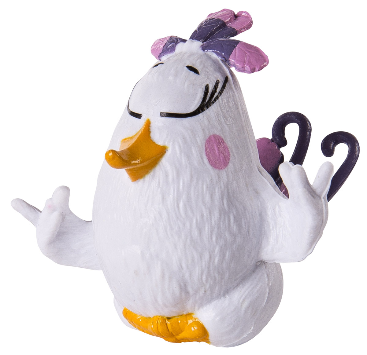 Angry Birds Мини-фигурка Matilda90501_Matilda Angry Birds Мини-фигурка Matilda90501_MatildaМини-фигурка Angry Birds Matilda - подарок для любого поклонника сердитых птичек и зеленых поросят! Игрушка выполнена из пластика и очень тщательно детализирована. Фигурка очень ярко и точно отражает характер героя и его эмоции. Матильда - пацифистка, этот вывод можно сделать из символов мира, которые часто возникают в различных связанных с этой птицей образах. Матильда против издевательств над свиньями, и считает, что можно обойтись без их избиений, однако если те крадут яйца, Матильда готова сделать все ради их защиты. Также она мечтает, что в один прекрасный день птицы и свиньи заключат мир. Матильда - большая поклонница кулинарного искусства, и любит потчевать своими блюдами птиц. Соберите всю коллекцию смешных персонажей Angry Birds!