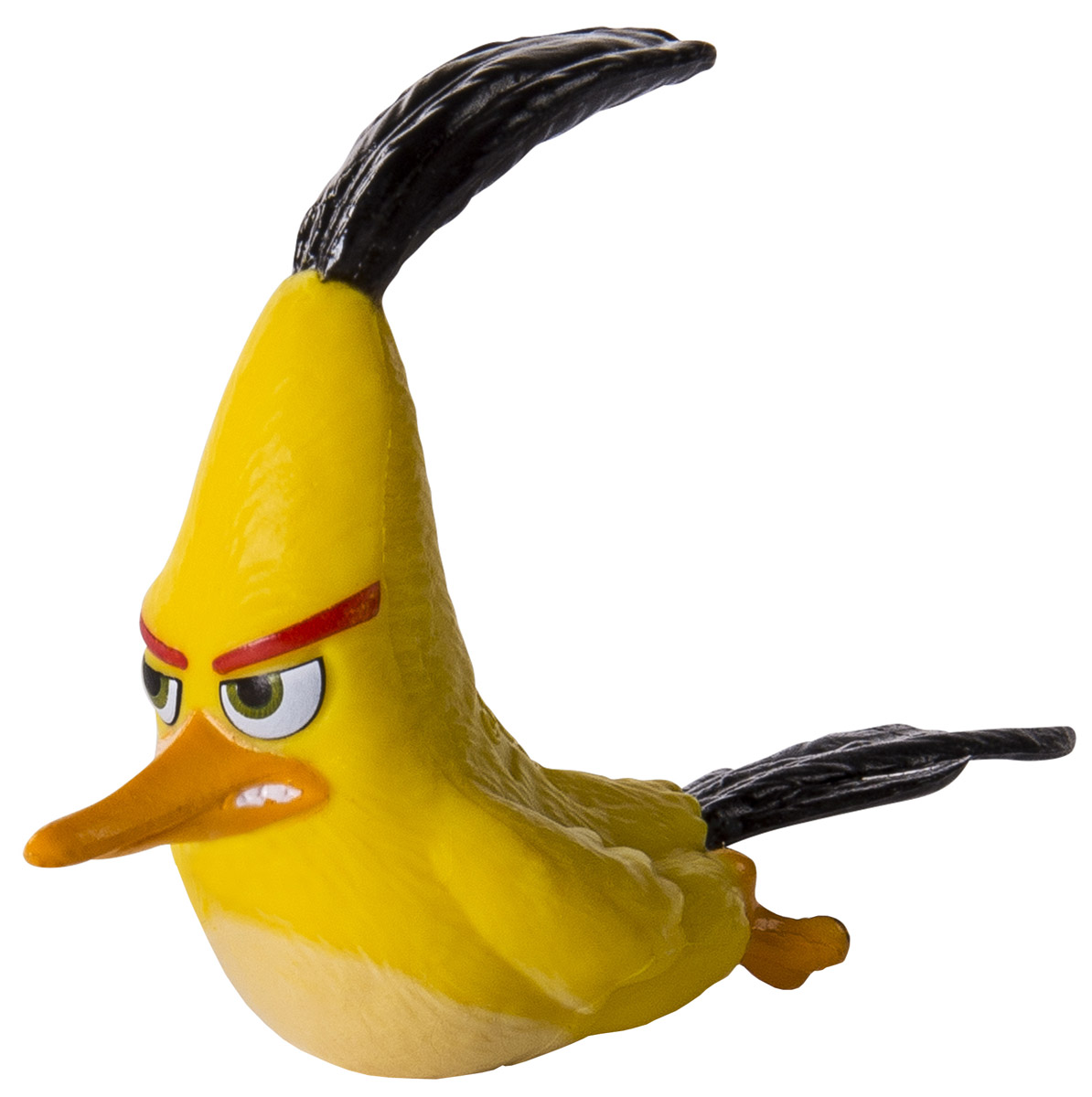 Angry Birds Мини-фигурка Chuck90501_Chuck Angry Birds Мини-фигурка Chuck90501_ChuckМини-фигурка Angry Birds Chuck - подарок для любого поклонника сердитых птичек и зеленых поросят! Высота мини-фигурки 4 см, игрушка выполнена из пластика и очень тщательно детализирована. Фигурка очень ярко и точно отражает характер героя и его эмоции. Чак хвастливый, беспечный и безответственный, старается во всем быть первым. Он внимательный, так как именно он часто замечает Короля Свиней и остальных свиней, которые участвовали в краже яиц. Чак многие вещи делает с удвоенной скоростью, из-за чего сильно устает. Он обладает рассеянным вниманием, поэтому не может сосредоточиться на одном деле. Макушка Чака представлена в виде черного ирокеза, состоящего из четырех черных треугольных заостренных перышек. Клюв длинноватый, оранжевого цвета. Верхняя часть длиннее нижней. Глаза располагаются не очень близко друг к другу. Соберите всю коллекцию смешных персонажей Angry Birds!