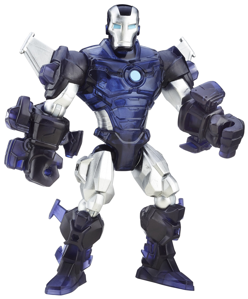 Hero Mashers Разборная фигурка Marvels War MachineA6825EU4_6075_тёмно синий/серебристый Hero Mashers Разборная фигурка Marvels War MachineA6825EU4_6075_тёмно синий/серебристыйРазборная фигурка Hero Mashers Marvels War Machine обязательно привлечет внимание маленького поклонника супергероев! Фигурка выполнена из прочного пластика в виде вымышленного персонажа - Воителя, супергероя вселенной комиксов Marvel. Голова, руки и ноги фигурки подвижны, вращаются и сгибаются, а также отделяются от корпуса. Фигурка совместима с другими фигурками из серии Super Hero Mashers. Собрав коллекцию фигурок от Hasbro, вы сможете создать своего супергероя, объединяя способности разных героев комиксов Marvel. Все элементы обладают единым способом крепления, что позволяет создавать различные комбинации. Ребенок с удовольствием будет играть с фигуркой, придумывая разные истории.