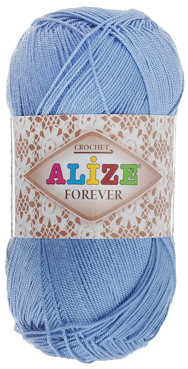 Пряжа для вязания Alize Forever, цвет: ярко-голубой (342), 300 м, 50 г, 5 шт367022_342 Пряжа для вязания Alize Forever, цвет: ярко-голубой (342), 300 м, 50 г, 5 шт367022_342Пряжа Alize Forever - это тщательно обработанная акриловая пряжа, которая приобретает вид мерсеризованной нити. Классическая пряжа, прочная, мягкая и шелковистая. Большое разнообразие цветов и оттенков от спокойных до ярких позволяет подобрать пряжу для вязания на любой вкус. Предназначена для вязания летних и весенних вещей и прекрасно подойдет как для спиц, так и для крючка. Изделия получаются очень красивыми и нарядными и при этом комфортными в носке. Рекомендованные спицы: 2-3,5 мм. Рекомендованный крючок: 0,75-1,5 мм. Состав: 100% акрил.
