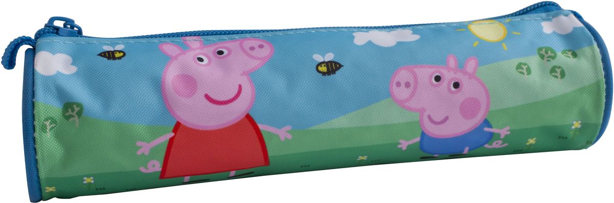 Peppa Pig Пенал Пеппа и Джордж11368701 Peppa Pig Пенал Пеппа и Джордж11368701Яркий пенал-тубус на молнии от Peppa Pig Пеппа и Джордж с изображением обаятельных героев мультфильма обязательно придется по душе вашему малышу. Пенал надежно сохранит все мелкие школьные принадлежности в целости и сохранности, защитив их от влаги. Аксессуар изготовлен из износостойкой, водонепроницаемой ткани, поэтому служить будет долго. Изделие декорировано ярким принтом с изображением Пеппы и ее друга Джорджа. Такой прочный пенал от Peppa Pig Пеппа и Джордж всегда поместиться в рюкзак вашего ребенка и займет нужное место среди его школьных аксессуаров.