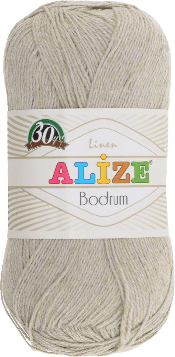 Пряжа для вязания Alize Bodrum, цвет: светло-серый (533), 280 м, 100 г, 5 шт697547_533 Пряжа для вязания Alize Bodrum, цвет: светло-серый (533), 280 м, 100 г, 5 шт697547_533Пряжа для вязания Alize Bodrum с натуральной цветовой гаммой подходит для ручного вязания детям и взрослым. Приятная на ощупь нить сочетает в себе лен и полиэстер. Такая пряжа идеально подойдет для вязания весенних и летних изделий. Рекомендованные спицы 3-5 мм и крючок для вязания 2-3 мм. Состав: 48% лен, 52% полиэстер. Рекомендована ручная стирка.