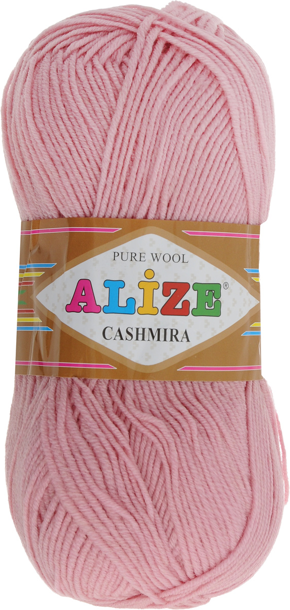 Пряжа для вязания Alize Cashmira, цвет: пудра (161), 300 м, 100 г, 5 шт364009_161 Пряжа для вязания Alize Cashmira, цвет: пудра (161), 300 м, 100 г, 5 шт364009_161Пряжа для вязания Alize Cashmira изготовлена из 100% шерсти. Пряжа упругая, эластичная, тёплая, уютная и не колется, что очень подходит для детей. Тоненькая нитка прекрасно подойдет для вязки демисезонных вещей. Пряжа легко распускается и перевязывается несколько раз, не деформируясь и не влияя на вид изделия. Натуральная шерстяная нить, обеспечивает изделию прекрасную форму. Состав: шерсть 100%. Рекомендуется ручная стирка при температуре 30 °C. Рекомендованные спицы № 3-5, крючок № 2-4. Комплектация: 5 мотков.