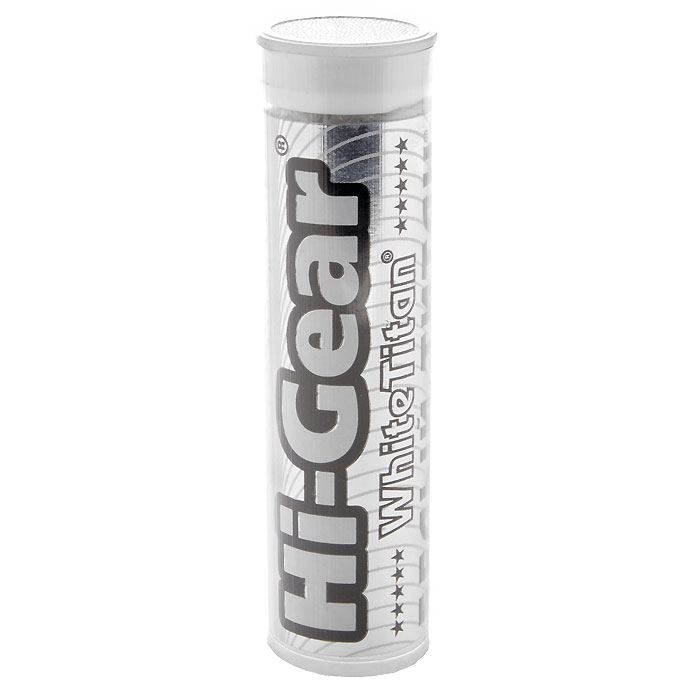 Клей-шпатлевка Hi-Gear Белый титан, с титановым наполнителем, 57 гHG 6502 Клей-шпатлевка Hi-Gear Белый титан, с титановым наполнителем, 57 гHG 6502Клей-шпатлевка Hi-Gear Белый титан - незаменимое средство для дома и гаража! Упроченная титаном супершпатлевка склеивает детали из различных материалов надежнее, чем эпоксидная смола. Тысячи применений! Может использоваться даже под водой. Средство позволяет произвести экспресс-ремонт течей радиатора, бензобака, топливопроводов, блока цилиндров, масляного поддона. Прекрасно склеивает черные металлы, пластик, дерево, фарфор, стекло.Подобно пластилину, клей-шпатлевка замазывает трещины и иные повреждения различных агрегатов, устраняя течи. Обладает великолепной адгезией ко всем материалам. Выдерживает высокую температуру до +204°С. Не растворяется автомобильными жидкостями. Легко разминается руками. Схватывается за 5 минут, полимеризуется за 15 минут, отвердевает за 1 час. После отвердевания шпатлевки ее можно сверлить, красить, нарезать в ней резьбу и производить иную механическую обработку (обрабатывать на станке, напильником, шкуркой). Объемное сопротивление: 5 х 10 Ом/см....