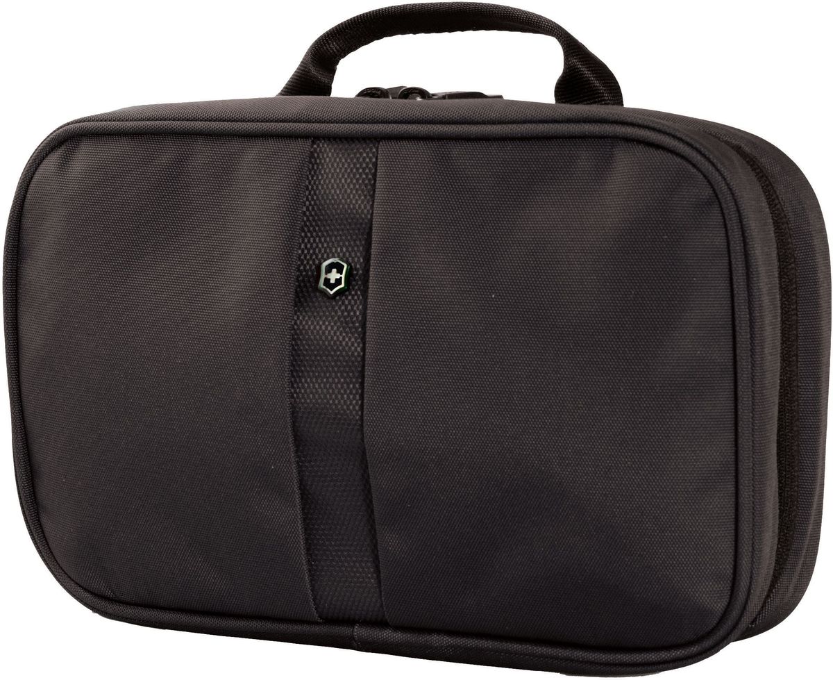 Несессер Victorinox Zip-Around Travel Kit, цвет: черный. 3117320131173201 Несессер Victorinox Zip-Around Travel Kit, цвет: черный. 3117320131173201Оригинальный швейцарский армейский нож «Swiss Army» был создан в 1897 году в небольшой деревушке Ибах в Швейцарии.С тех пор продукция,выпускаемая под маркой «Victorinox» с ее узнаваемым логотипом в виде креста на щите,по праву считается эталоном отличного качества,высокой функциональности,инновационных технологий и культового дизайна.Наша преданность принципам в течение последних 130 лет позволила нам создавать продукты,которые являются выдающимися не только по дизайну и качеству,но которые также являются надежными спутниками в больших и маленьких жизненных приключениях. Сегодня мы с гордостью представляем линейку сумок,чемоданов и дорожных аксессуаров,которые наилучшим образом воплощают в себе данные принципы,а также сочетают в себе черты нашего лучшего классического стиля. Коллекция Lifestyle Accessories 4.0 включает в себя широкий ассортимент решений для путешествий и повседневной жизни.Независимо от пункта назначения данные высоко-практичные аксессуары станут...
