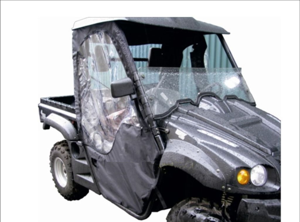 Текстильная кабина AG-brand Stels 700H, цвет: черныйAG-STS-UTV-700H-Cab-BL Текстильная кабина AG-brand Stels 700H, цвет: черныйAG-STS-UTV-700H-Cab-BLКабина выполнена из высокопрочных влагоотталкивающих тканей с ПУ и ПВХ пропиткой, плотностью не менее 270 гр/м2 - от 800 до 1680den. Модель текстильной кабины Stels 700H снабжена вставками-окнами из плотной пленки ПВХ - 2 боковых окна и 1 заднее. Дверные стенки текстильной кабины снабжены надежными молниями. Крепление к раме - прочная контактная лента.