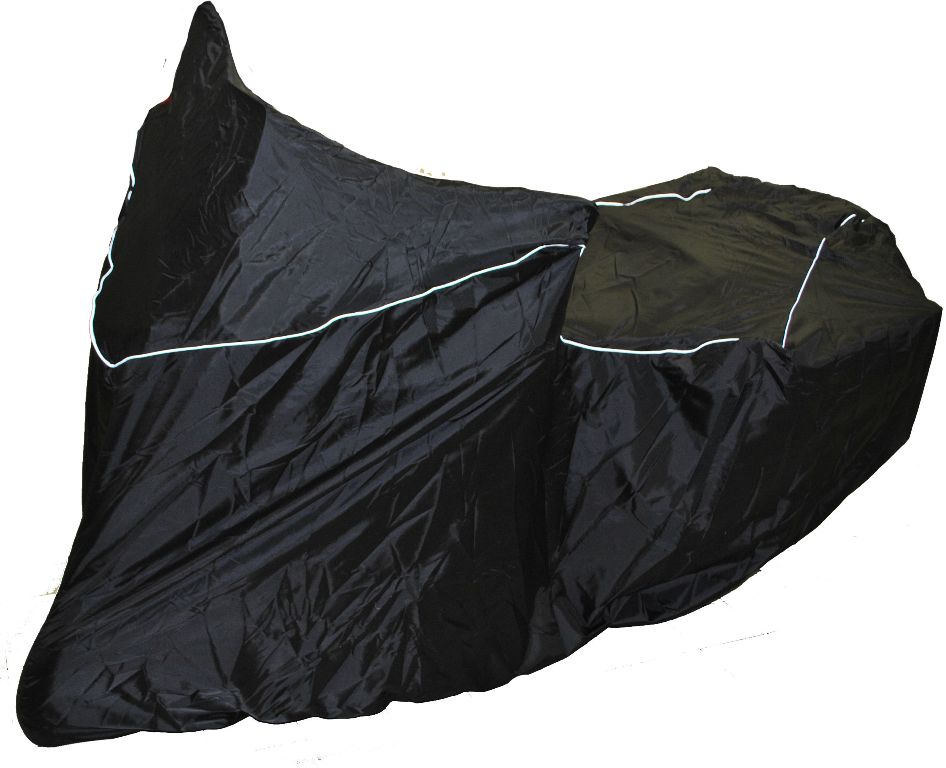 Чехол AG-brand для мотоцикла Yamaha SuperTenere, цвет: черныйAG-YAM-MC-ST1200-SC Чехол AG-brand для мотоцикла Yamaha SuperTenere, цвет: черныйAG-YAM-MC-ST1200-SCСовместимость: Yamaha XT1200ZE SUPER TENERE всех годов выпуска. Подходит для использования с центральным кофром и боковыми кофрами. Чехол создан несимметричным для стоянки с повернутым рулем. Чехол изготовлен из прочной, водонепроницаемой ткани. В изделие вшит светоотражающий кант, повторяющий контуры мотоцикла. Резинка на переднем и на заднем колесе плотно притягивает чехол к мотоциклу. Застежка-фастекс внизу по центу не даст сильным порывам ветра сорвать чехол с мотоцикла