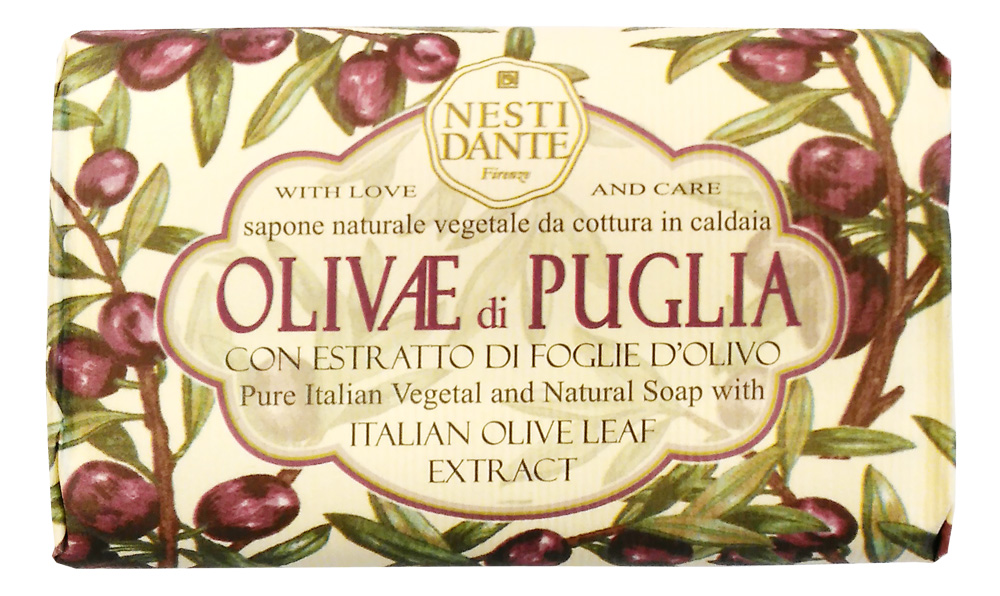 Nesti Dante Мыло Olivae di Puglia - Олива из Апулии 150г1327106 Nesti Dante Мыло Olivae di Puglia - Олива из Апулии 150г1327106Оливковое дерево – это символ жизни, мудрости, процветания, мира и долголетия. В знак признания к этому замечательному дереву Nesti Dante создал три вида мыла, вдохновленные сортами оливок из разных регионов Италии. Мыло Олива из Апулии