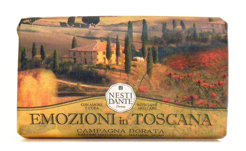 Nesti Dante Мыло Emozioni In Toscana. Золотая осень, 250 г1761106 Nesti Dante Мыло Emozioni In Toscana. Золотая осень, 250 г1761106Великолепное растительное мыло премиум-класса Nesti Dante Emozioni In Toscana. Золотая осень изготовлено по старинным рецептам и по традиционной котловой технологии, в составе мыла только натуральные оливковое и пальмовое масло высочайшего качества, для ароматизации использованы органические эфирные масла. Ежедневный ритуал красоты, любви и заботы не только для тела, но и для души. Однажды познакомившись со столь разной пленяющей Тосканой, вы будете вновь и вновь возвращаться к воспоминаниям и грезам о ее пламенных лесах, лугах, маленьких городишках, скалистых побережьях, терракотовых деревушках и волнующих ароматах Тосканы. Мыло Золотая осень питает кожу рук и тела, обладает теплым, насыщенным ароматом маков, земли и солнца. Изысканная флорентийская бумага, в которую завернуто мыло, расписана акварелью, на каждом кусочке мыла выгравирована надпись With Love And Care (С любовью и заботой). Товар сертифицирован.