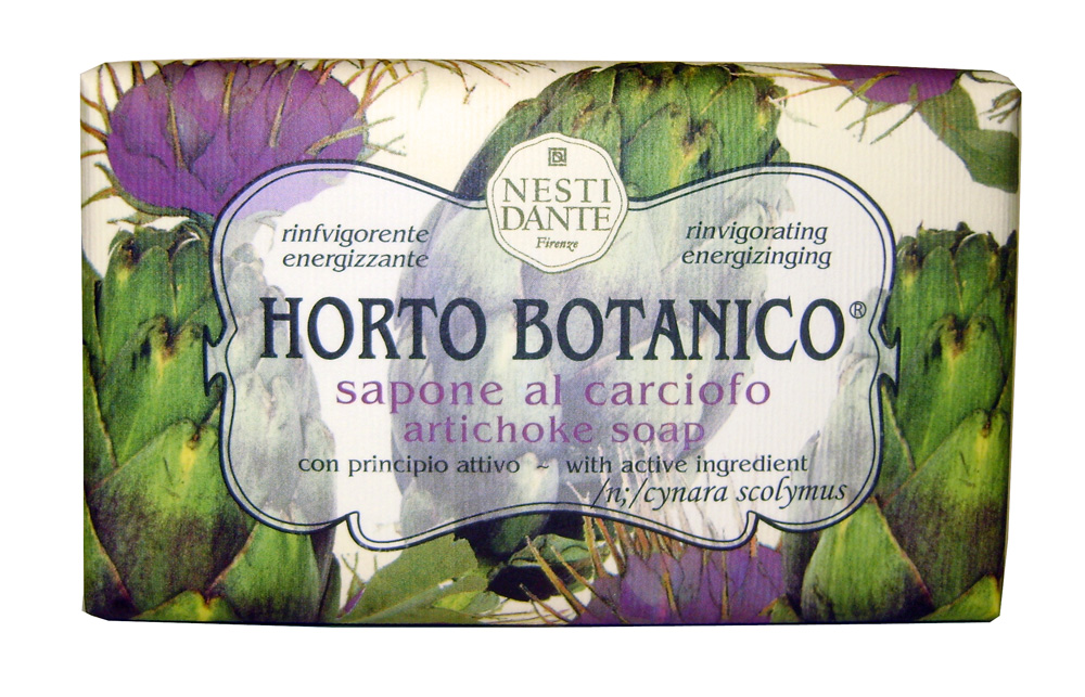 Nesti Dante Мыло Horto Botanico. Артишок, 250 г1731206 Nesti Dante Мыло Horto Botanico. Артишок, 250 г1731206Великолепное растительное мыло премиум-класса Nesti Dante Horto Botanico. Артишок изготовлено по старинным рецептам и по традиционной котловой технологии, в составе мыла только натуральные оливковое и пальмовое масло высочайшего качества, для ароматизации использованы органические эфирные масла. Экстракт артишока оздоравливает и бодрит, мыло прекрасно заботится о коже, хорошо мылится и очищает загрязнения. Благодаря содержанию натуральных компонентов, кожа становится нежной, увлажненной и упругой. Изысканная флорентийская бумага, в которую завернуто мыло, расписана акварелью, на каждом кусочке мыла выгравирована надпись With Love And Care (С любовью и заботой). Товар сертифицирован.