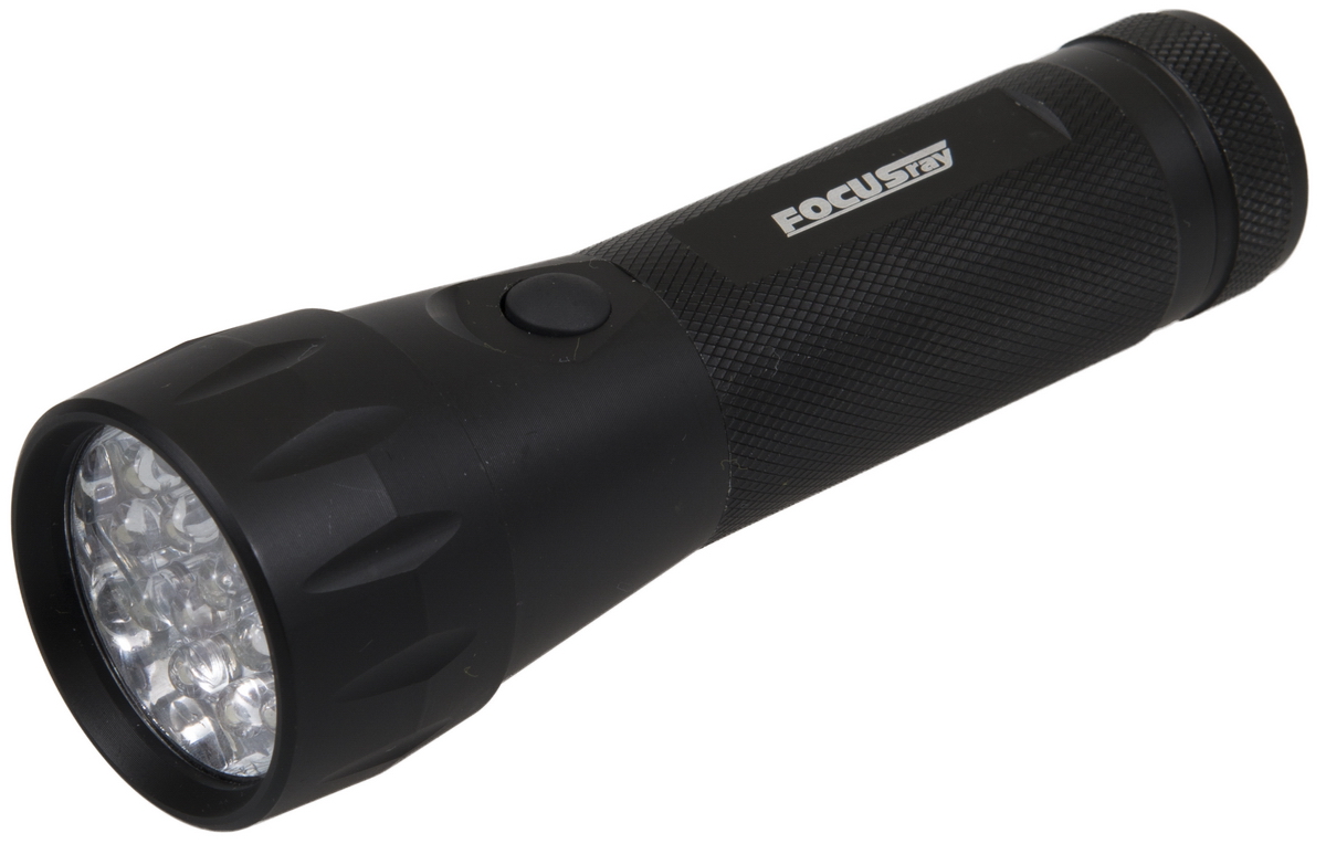 Фонарь ручной Focusray. FR-181Фонарь Focusray FR-181/621718 Фонарь ручной Focusray. FR-181Фонарь Focusray FR-181/621718Ручной фонарь Focusray предназначен для освещения предметов и местности при отсутствии иных источников света. Алюминиевый корпус влагонепроницаем и ударопрочен. 16 светодиодных ламп нового поколения обеспечивают яркое и длительное свечение фонаря. В нижней части корпуса фонарь оснащен текстильной петлей для переноски на руке. Фонарь работает от 3 батареек типа ААА (не входят в комплект). Длина корпуса: 12,4 см.