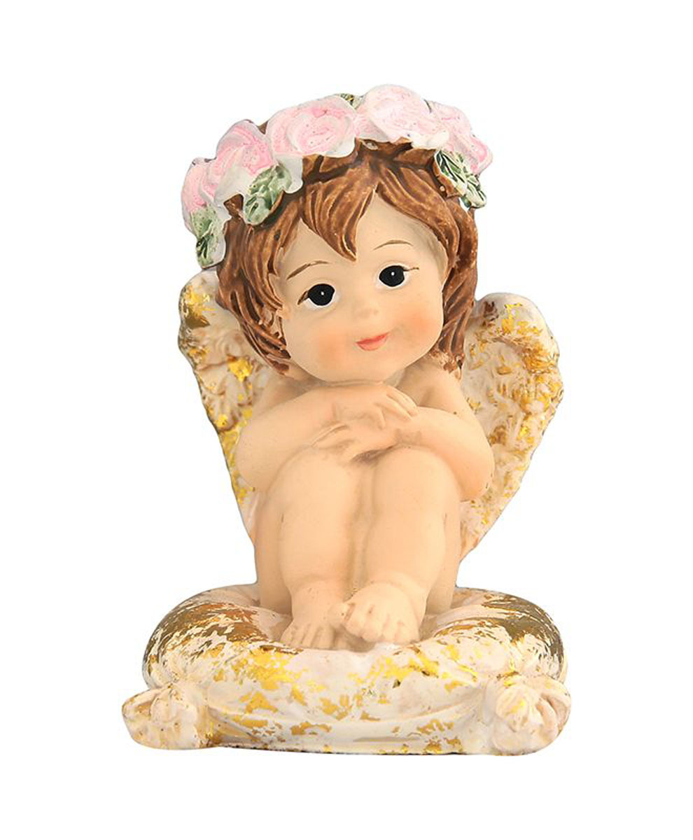 Фигурка декоративная Elan Gallery Ангелочек на золотой подушечке, высота 6,5 см670121 Фигурка декоративная Elan Gallery Ангелочек на золотой подушечке, высота 6,5 см670121Декоративная фигурка с изображением ангелочка станет прекрасным сувениром, который вызовет улыбку и поднимет настроение. Фигурка выполнена из полистоуна.