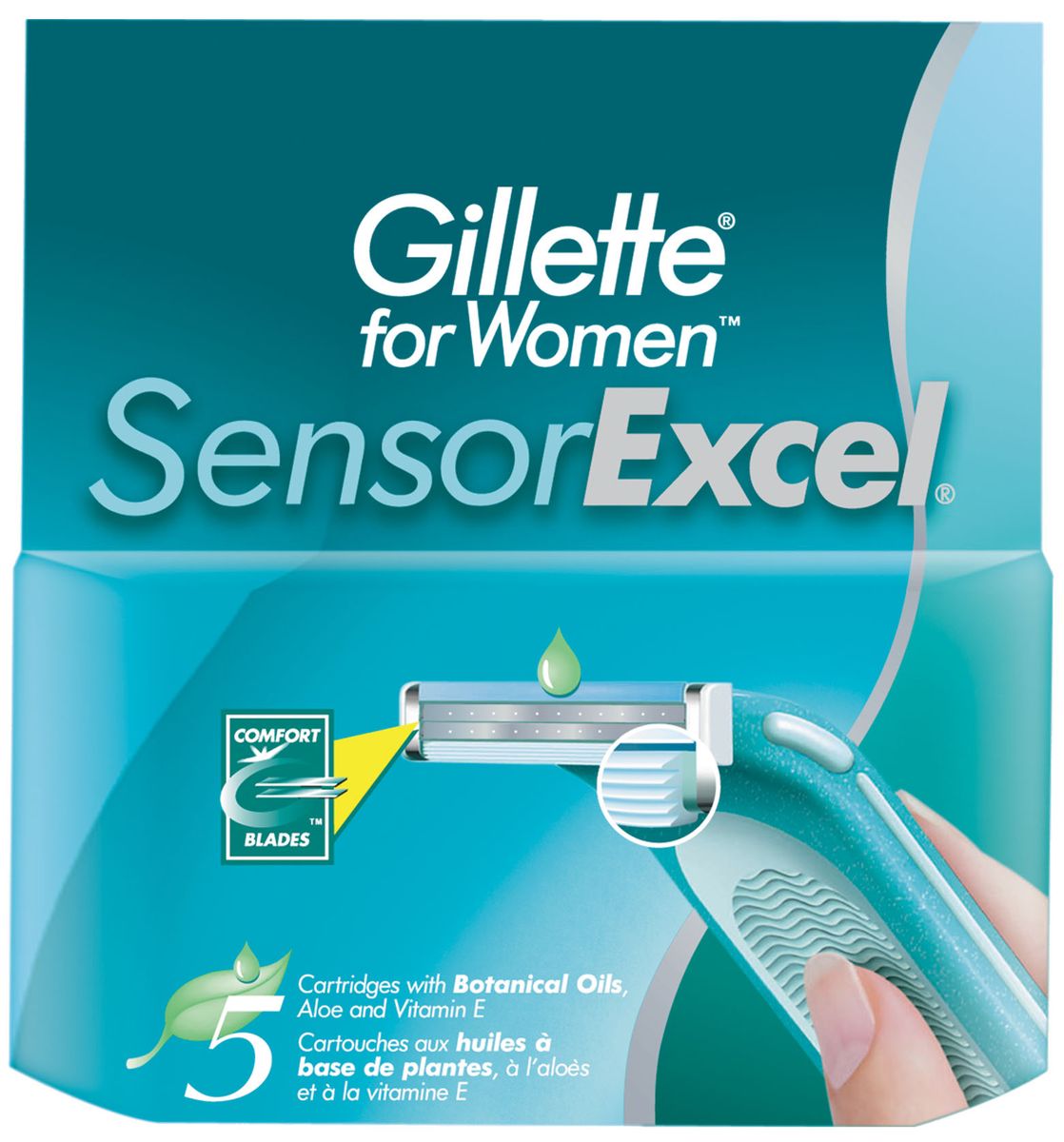 Sensor Excel Cменные кассеты для бритья , 5 шт.SNS-81237164 Sensor Excel Cменные кассеты для бритья , 5 шт.SNS-81237164Бритвенные кассеты для Gillette Sensor Excel содержат 2 последовательно расположенных хромированных лезвия, 5 микрогребней для гладкого бритья и смазывающую полоску алоэ-вера. Сменные кассеты с двумя лезвиями для чистого и комфортного бритья по доступной цене. Срок хранения – 5 лет. Страна производства – Польша.
