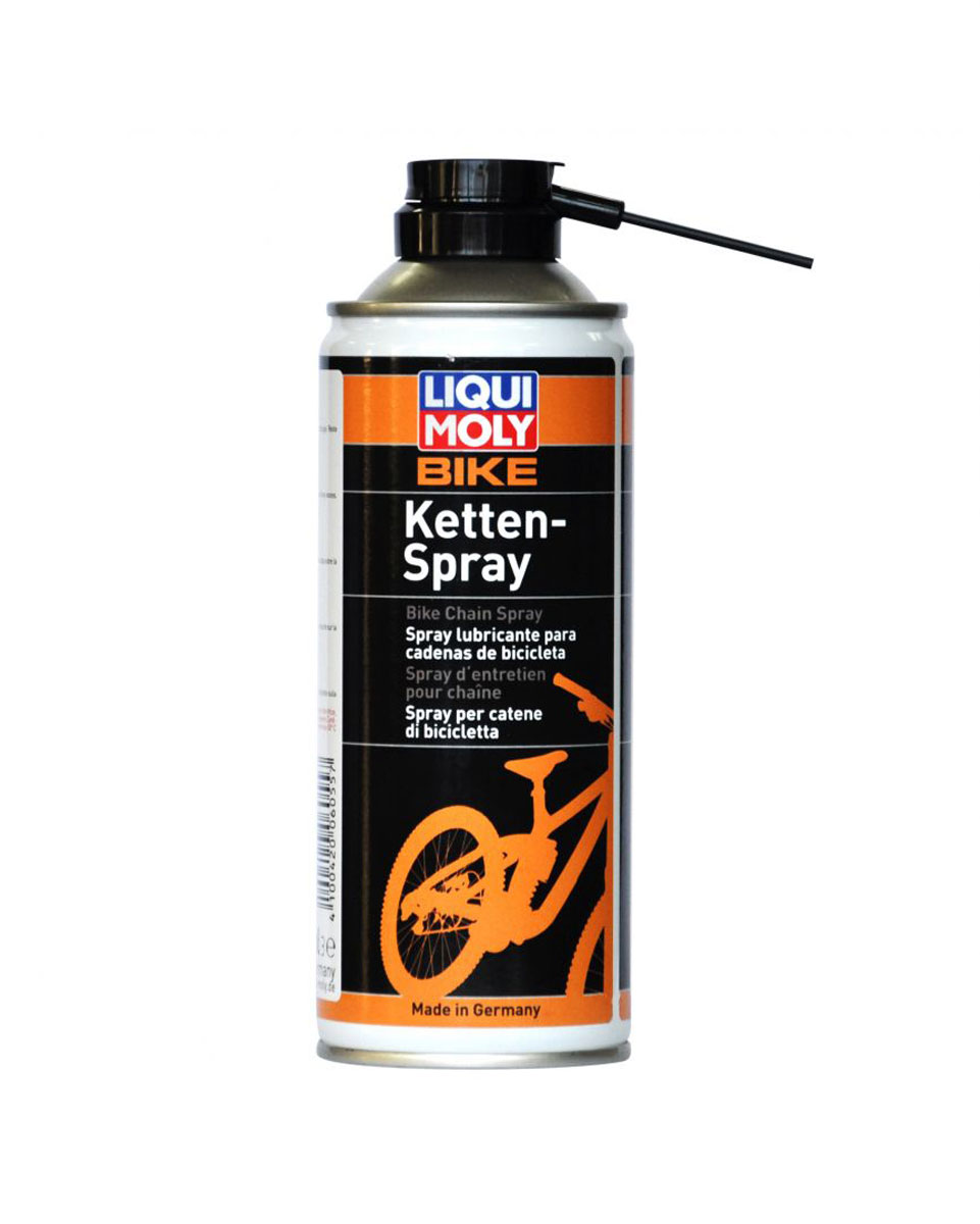 Смазка для цепи велосипеда Liqui Moly Bike Kettenspray, универсальная, 0,4 л6055 Смазка для цепи велосипеда Liqui Moly Bike Kettenspray, универсальная, 0,4 л6055Liqui Moly Bike Kettenspray предназначена специально для смазки велосипедных цепей в сухих и влажных условиях эксплуатации. Вытесняет влагу, отталкивает воду, обеспечивает ровный ход цепи без рывков. Отлично проникает в зазоры. Защищает металлические части от коррозии. Изготовлена на растительной основе, экологически безвредна. Особенности: Высокие антикоррозийные свойства Выраженное водоотталкивание. Высокая защита от износа. Отличная проникаемость в зазоры. Нейтральна к пластмассам, лакам и металлам. Высокая адгезия к поверхности. Биологически разлагаемая. База: растительные масла\специальные присадки. Товар сертифицирован.