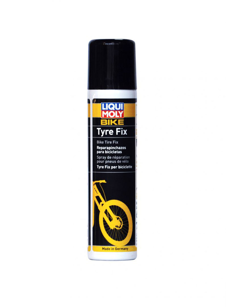Герметик для ремонта шин велосипеда Liqui Moly Bike Tyre Fix , 75 мл6056 Герметик для ремонта шин велосипеда Liqui Moly Bike Tyre Fix , 75 мл6056Liqui Moly Bike Tyre Fix - это химическая комбинация веществ на основе каучука в аэрозольной упаковке. Вводится во внутрь шины, проникает в повреждения от проколов, обволакивает шину изнутри, создавая при этом герметичность. Использование герметика для ремонта шин велосипеда Bike Tyre Fix позволит чувствовать себя уверенным в далеких поездках, а в случае возникновения проколов колеса, легко и быстро отремонтировать шину велосипеда без разборки. Помощь при проколах без демонтажа Простота в использовании Используется при диаметрах 21-28 Возможен последующий ремонт шины. Товар сертифицирован.