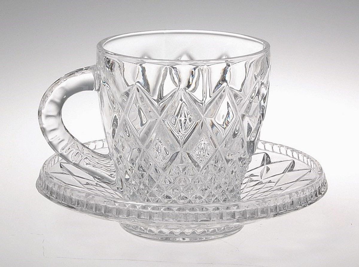 Набор для кофе Crystal Bohemia "Mokko": 2 чашки, 2 блюдца Набор для кофе Crystal Bohemia "Mokko": 2 чашки, 2 блюдца