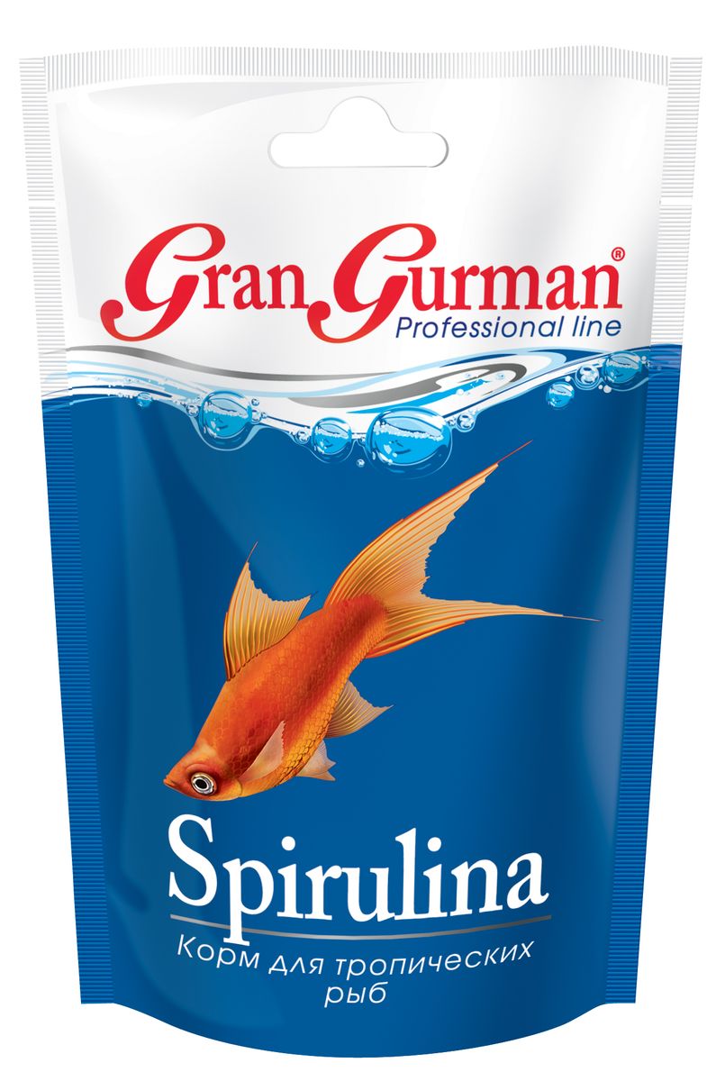 Корм для тропических рыб Gran Gurman Spirulina, 30 г573 Корм для тропических рыб Gran Gurman Spirulina, 30 г573Профессиональный корм высшего качества. Полнорационный гранулированный корм (плавающие и медленно тонущие гранулы) с повышенным содержанием спирулины, подходящий для большинства тропических аквариумных рыб. Входящие в состав корма водоросли Spirulina (20%) обеспечивают рыб всеми необходимыми для нормальной жизнедеятельности веществами. Спирулина является самым богатым природным источником легко усваиваемого белка, богатого незаменимыми аминокислотами. Она содержит крайне необходимые рыбам ненасыщенные жирные кислоты, а также витамины и каротиноиды, способствующие проявлению яркой природной окраски рыб. Спирулина нормализует обмен веществ и укрепляет иммунитет рыб. Содержащийся в корме пробиотик обеспечивает правильное пищеварение и активный иммунитет. Применение уникальной технологии гарантирует обеззараживание корма и сохранение важнейших пищевых свойств исходных компонентов. Состав: мелкие ракообразные, рыбные продукты, пшеничная мука, кукурузная мука, пророщенные семена злаковых и...