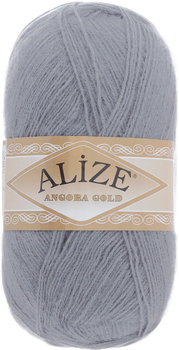 Пряжа для вязания Alize Angora Gold, цвет: серый (87), 550 м, 100 г, 5 шт364111_87 Пряжа для вязания Alize Angora Gold, цвет: серый (87), 550 м, 100 г, 5 шт364111_87Пряжа для вязания Alize Angora Gold изготовлена из акрила, мохера и шерсти, что способствует прекрасному тепловому обмену, легкости и комфорту. Ниточка тонкая, пушистая. Из такой пряжи получаются вещи, которые не требуют ни украшений, ни дополнений. Пряжа допускает самую простую и примитивную вязку, но при этом смотрится необычно благодаря своей цветовой палитре. В ее состав входит акрил, что позволяет стирать ваши изделия в стиральной машине (на деликатной стирке) и они не потеряют свою первоначальную форму. Пряжа Alize Angora Gold отлично подходит для вязания свитеров, жилетов, шарфов, шапок, шалей и многого другого. Рекомендуется ручная стирка. Рекомендованные спицы № 3-6, крючок № 2-4. Комплектация: 5 мотков. Состав: 80% акрил, 10% шерсть, 10% мохер.