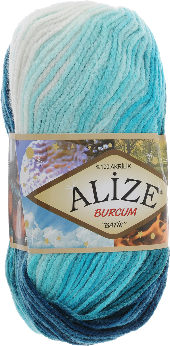 Пряжа для вязания Alize Burcum Batik, цвет: белый, голубой, бирюзовый (1892), 210 м, 100 г, 5 шт364118_1892 Пряжа для вязания Alize Burcum Batik, цвет: белый, голубой, бирюзовый (1892), 210 м, 100 г, 5 шт364118_1892Пряжа для вязания Alize Burcum Batik изготовлена из 100% акрила, что способствует прекрасному тепловому обмену, легкости и комфорту. Ниточка тонкая, пушистая. Из данной пряжи получаются вещи, которые не требуют ни украшений, ни дополнений. Пряжа допускает самую простую и примитивную вязку, но при этом смотрится необычно благодаря своей цветовой палитре. Пряжа отлично подходит для вязания свитеров, жилетов, шарфов, шапок, шалей и многого другого. Рекомендуемый размер спиц 4-6 мм.