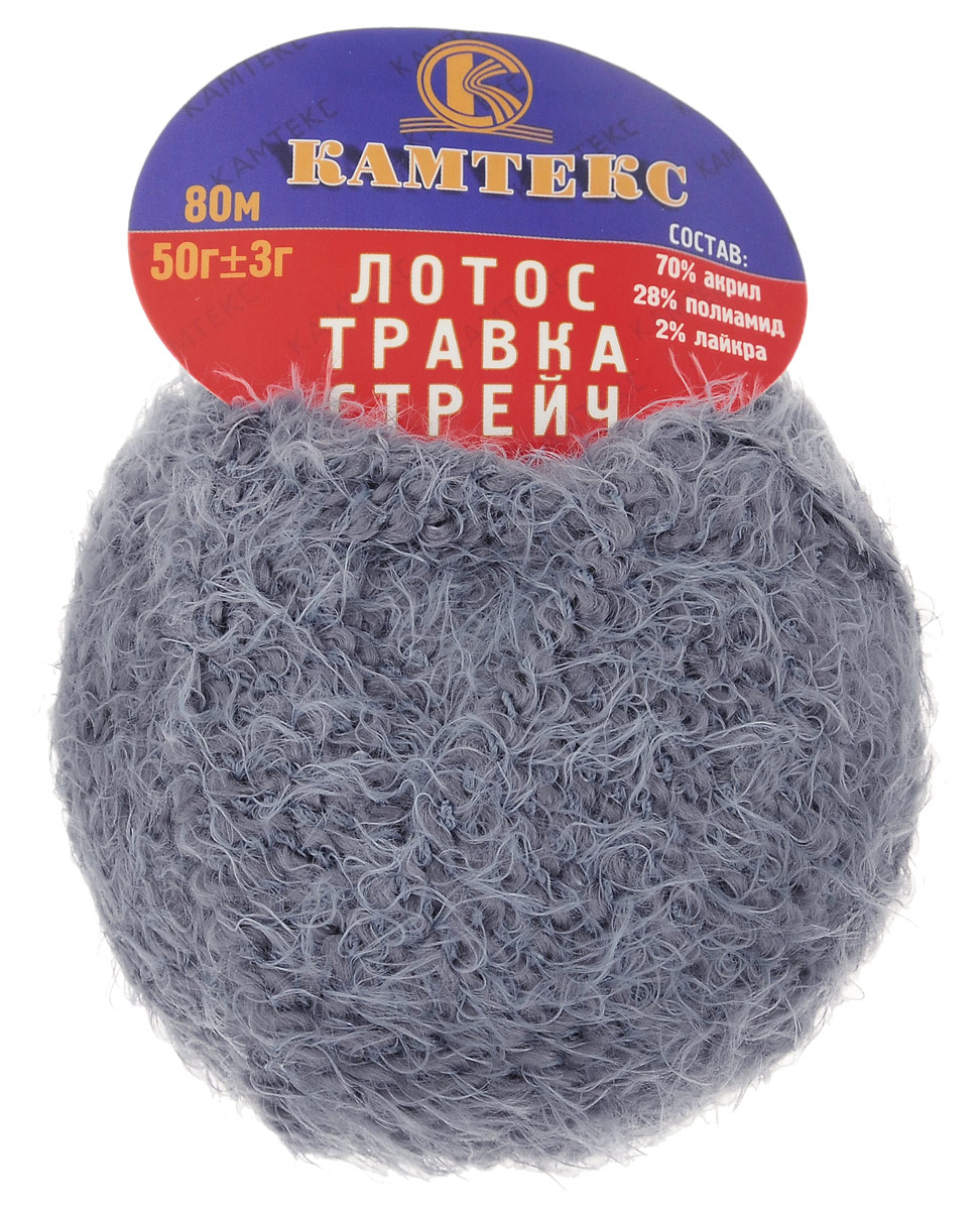 Пряжа для вязания Камтекс Лотос травка стрейч, цвет: серый (169), 80 м, 50 г, 10 шт136081_169 Пряжа для вязания Камтекс Лотос травка стрейч, цвет: серый (169), 80 м, 50 г, 10 шт136081_169Пряжа для вязания Камтекс Лотос травка стрейч имеет интересный и необычный состав: 70% акрил, 28% полиамид, 2% лайкра. Акрил отвечает за мягкость, полиамид за прочность и формоустойчивость, а лайкра делает полотно необыкновенно эластичным. Эта волшебная плюшевая ниточка удивляет своей мягкостью, вяжется очень просто и быстро, ворсинки не путаются. Из этой пряжи получатся замечательные мягкие игрушки, которые будут не только приятны, но и абсолютно безопасны для маленьких детей. А яркие и сочные оттенки подарят ребенку радость и хорошее настроение. Рекомендуемый размер крючка и спиц: №3-6. Состав: 70% акрил, 28% полиамид, 2% лайкра.