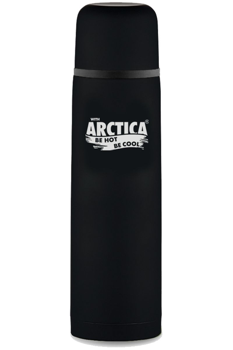 Термос Арктика, цвет: черный, 1 л. 103-1000103-1000 чёрный Термос Арктика, цвет: черный, 1 л. 103-1000103-1000 чёрныйКлассический термос Арктика сохранит температуру напитков. Термос выполнен из нержавеющей стали с использованием пищевого пластика с внешним резиновым напылением. Он никогда не выскользнет из ваших рук, а в условиях сильного мороза - не будет примерзать к ладоням. Ударопрочный корпус состоит из двух колб, выполненных из нержавеющей стали с вакуумом между ними. Термос оснащен удобной пробкой с каналами для наливания воды в полуоткрытом положении. Стильный функциональный термос будет незаменим в дороге, на пикнике. Его можно взять с собой куда угодно, и вы всегда сможете наслаждаться горячим домашним напитком. Диаметр горлышка: 5,2 см. Диаметр основания: 8,4 см. Высота (с учетом крышки): 30,5 см. Время сохранения температуры (холодной и горячей): 26 часов.