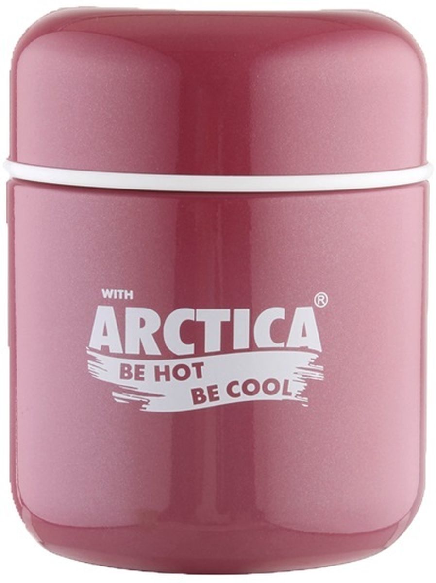 Термос-бочонок "Арктика", цвет: розовый, 280 мл