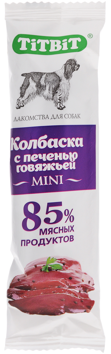 Лакомство для собак Titbit, мясная колбаска с говяжьей печенью, 20 г5412_новый дизайн Лакомство для собак Titbit, мясная колбаска с говяжьей печенью, 20 г5412_новый дизайнЛакомство для собак Titbit - 100% натуральный продукт без искусственных консервантов. Состав: мясо и мясные субпродукты (более 85%), кукуруза, минеральные вещества. Пищевая ценность в 100 г: белки 62,8 г, жиры 9,6 г, зола 2,7 г, влага 8,7 г. Энергетическая ценность в 100 г: 431 ккал. Товар сертифицирован.