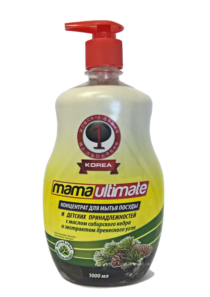 Гель для мытья посуды и детских принадлежностей Mama Ultimate, с ароматом кедра, 1000 мл49337 Гель для мытья посуды и детских принадлежностей Mama Ultimate, с ароматом кедра, 1000 мл49337Для мытья посуды, овощей и фруктов, для мытья детских принадлежностей, на основе природных минералов, классическая боразлагаемая формула, 3х концентрация, не сушит руки, на основе природных минералов, устраняет неприятные запахи