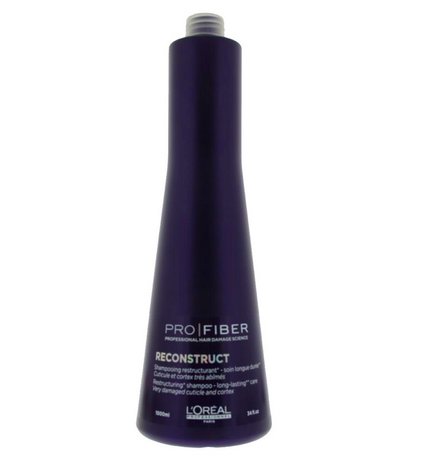 LOreal Professionnel Шампунь с продолжительным действием Expert Pro Fiber Reconstruct Shampo, 1000 млLE1548000 LOreal Professionnel Шампунь с продолжительным действием Expert Pro Fiber Reconstruct Shampo, 1000 млLE1548000LOreal Professionnel Pro Fiber Reconstruct Shampoo - Шампунь для очень сильно поврежденных волос 1000 мл Инновационный восстанавливающий шампунь для ухода за сухими волосами и поврежденными волосами. Мягкая формула с натуральными протеинами и аминосиланом идеально подходит для травмированных волос после окрашивания, обесцвечивания, химической завивки или выпрямления. Шампунь возвращает волосам эластичность и блеск, сохраняет их натуральные качества. Средство эффективно восстанавливает волосы, укрепляя, питая и увлажняя их. Входящие в состав протеины способствуют усилению кровоснабжения и питания волосяных луковиц. Шампунь возвращает волосам силу и блеск, обновляет и восстанавливает их. Легко смывается, делая волосы мягкими и блестящими.
