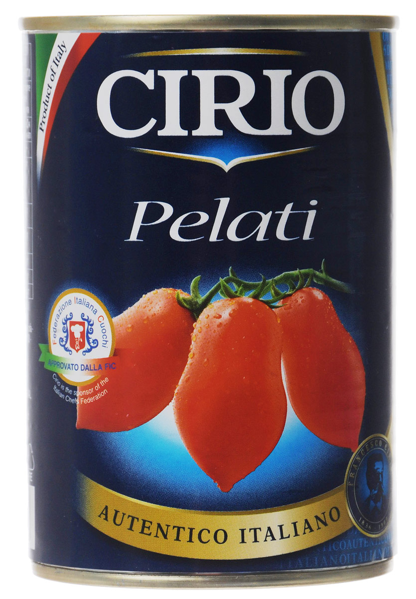 Cirio Pelati томаты очищенные целые, 400 г0470001 Cirio Pelati томаты очищенные целые, 400 г0470001Cirio Pelati - очищенные целые томаты в томатном соке. Произведенные в солнечной Италии, эти плоды сохранили свои сочность и аромат.