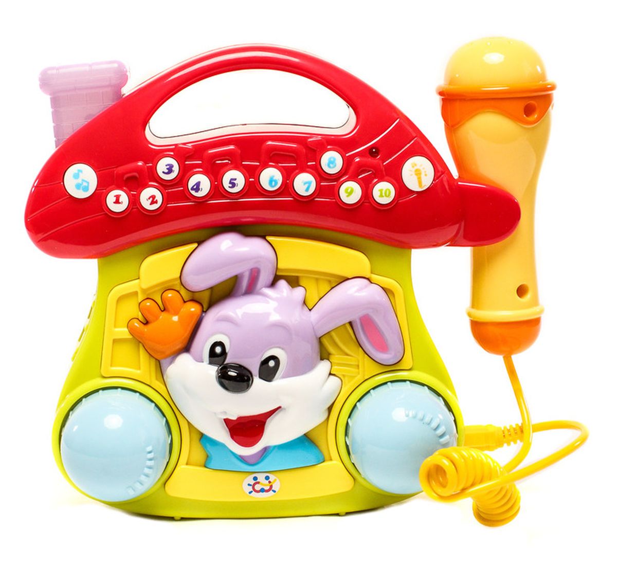 Huile Toys Игрушка музыкальная с микрофоном668 Huile Toys Игрушка музыкальная с микрофоном668Музыкально-световой грибочек - караоке.Игрушка для развития музыкальных и творческих навыков малыша.