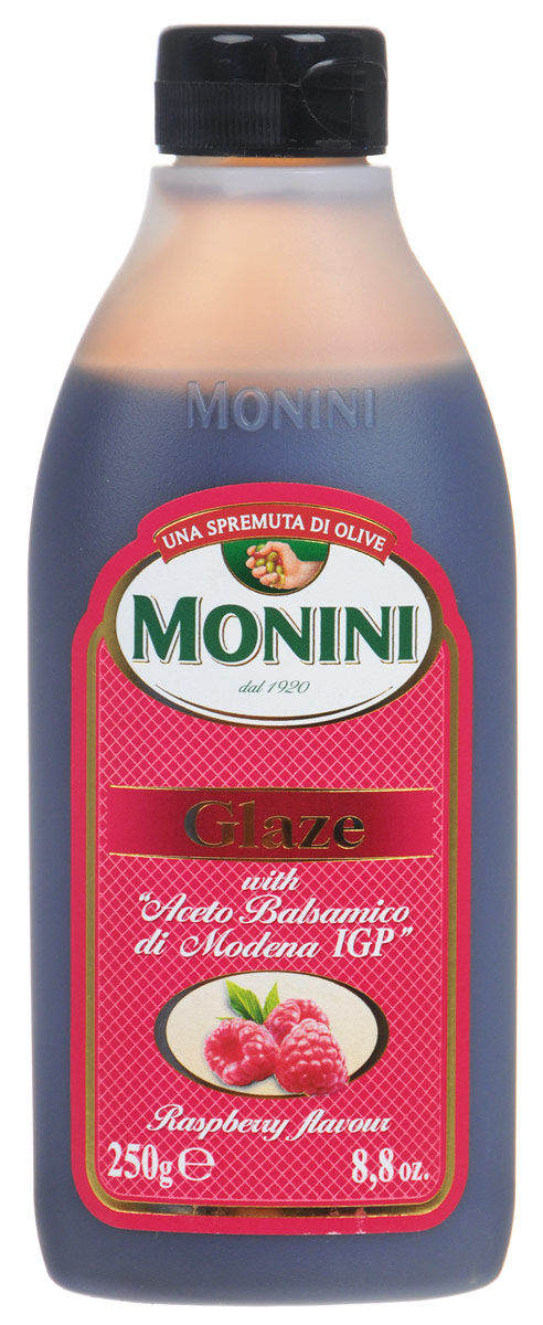 Monini Balsamic Glaze бальзамический соус со вкусом малины, 250 г1612213 Monini Balsamic Glaze бальзамический соус со вкусом малины, 250 г1612213Monini Balsamic Glaze - это бальзамический соус со вкусом малины, который отлично подойдет как приправа к различным блюдам на ваш вкус, будь то мясо, рыба или овощи.