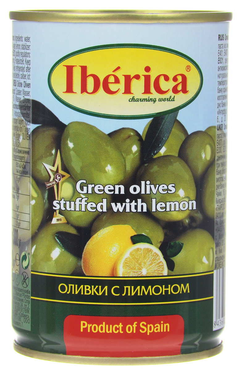 Iberica оливки с лимоном, 300 г0710103 Iberica оливки с лимоном, 300 г0710103Превосходные оливки Iberica с лимоном. Оливки и маслины Iberica - давно знакомый потребителям бренд, один из лидеров в данной категории продуктов.