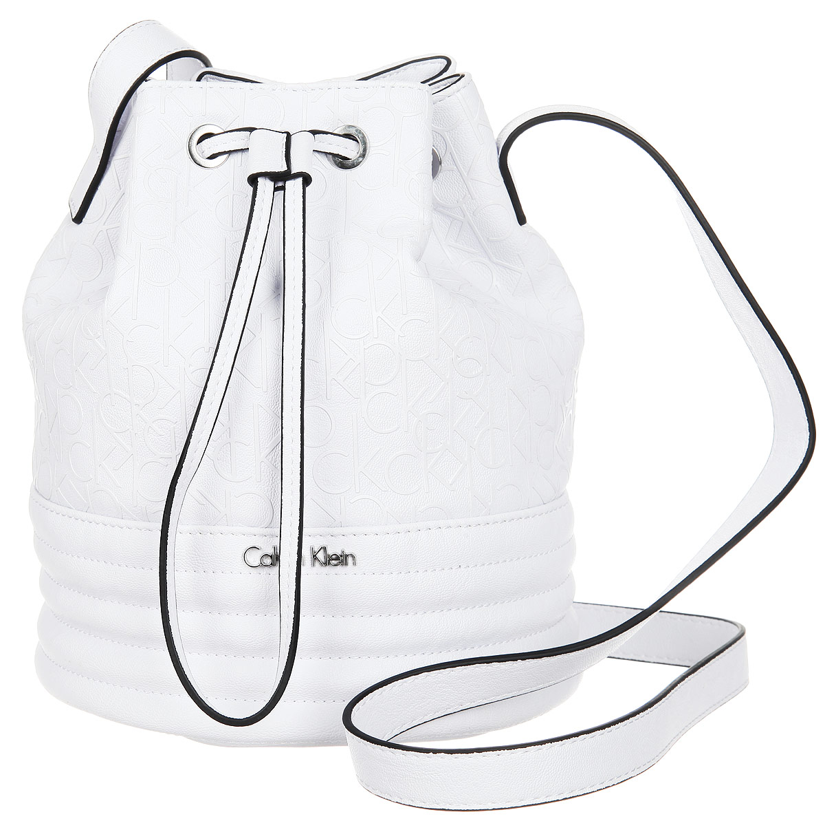 Сумка женская Calvin Klein Jeans, цвет: белый. K60K601189_1010K60K601189_1010 Сумка женская Calvin Klein Jeans, цвет: белый. K60K601189_1010K60K601189_1010Стильная женская сумка Calvin Klein Jeans выполнена из полиуретана. Изделие имеет одно основное отделение, закрывающееся на затягивающийся шнурок. Внутри расположен прорезной карман на застежке-молнии. Модель оснащена плечевым регулируемым ремнем. Модный аксессуар позволит вам завершить свой образ и быть неотразимой.