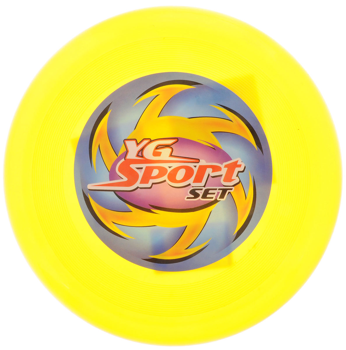 YG Sport Летающий диск цвет желтыйYG03J YG Sport Летающий диск цвет желтыйYG03JЛетающий диск YG Sport выполнен из прочного материала, что обеспечивает ему долговечность. А яркость и особая форма делают идеальным для спортивных развлечений! Летающий диск способен поднять настроение всем! Каждый ребенок будет рад такому яркому и спортивному подарку.