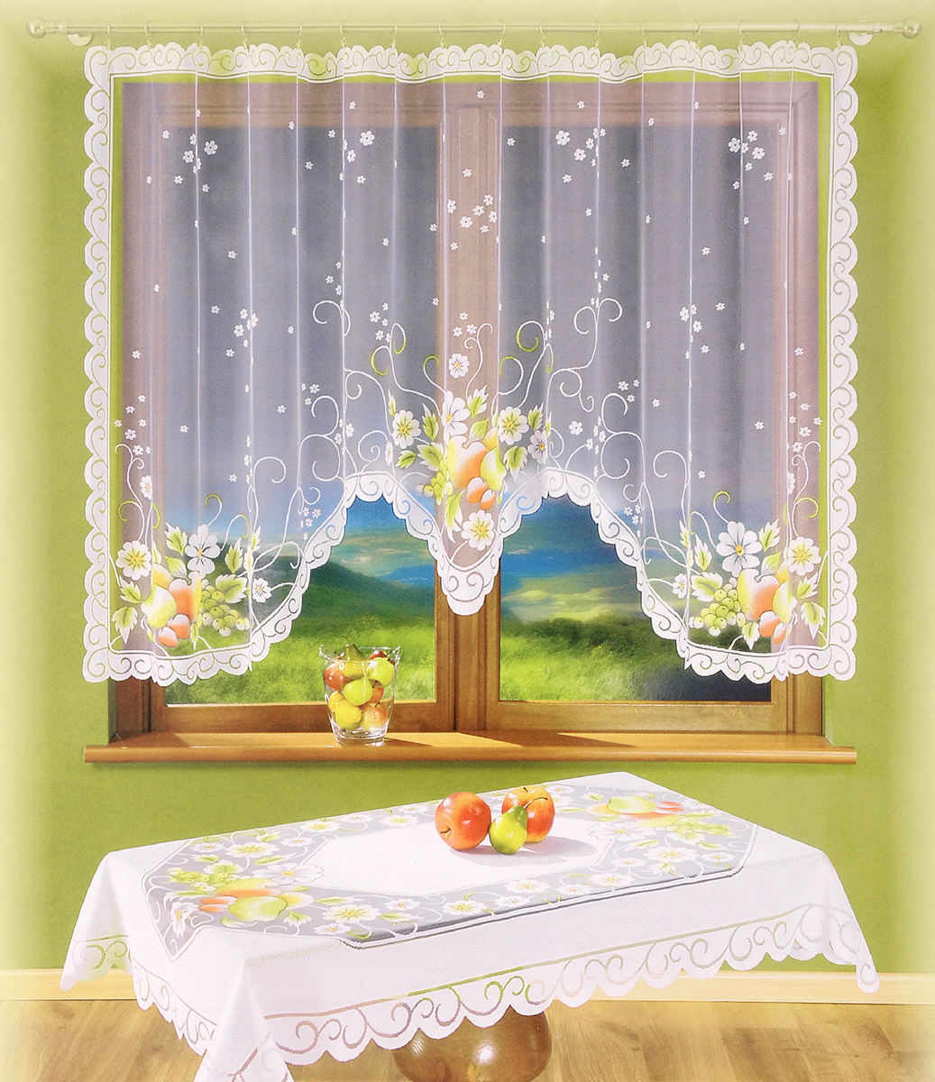 Скатерть Wisan Kolorowy Sad, прямоугольная, 100 х 150 см8986 Скатерть Wisan Kolorowy Sad, прямоугольная, 100 х 150 см8986Великолепная прямоугольная скатерть Wisan Kolorowy Sad, выполненная из 100% полиэстера, органично впишется в интерьер любого помещения, а оригинальный дизайн удовлетворит даже самый изысканный вкус. Скатерть изготовлена из сетчатого материала с ажурным цветочным орнаментом по краям. Скатерть Wisan Kolorowy Sad создаст праздничное настроение и станет прекрасным дополнением интерьера гостиной, кухни или столовой.