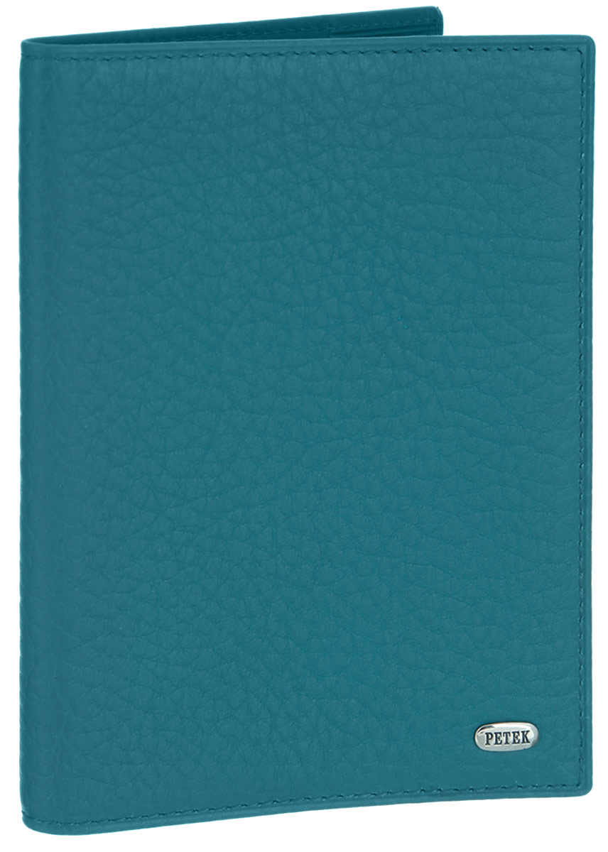 Обложка для паспорта Petek 1855, цвет: бирюзовый. 581.46B.32581.46B.32 Turquoise Обложка для паспорта Petek 1855, цвет: бирюзовый. 581.46B.32581.46B.32 TurquoiseСтильная обложка для паспорта Petek 1855 изготовлена из натуральной кожи с фактурным тиснением и оформлена металлической пластиной с фирменной гравировкой. Изделие поставляется в фирменной коробке. Обложка для паспорта поможет сохранить внешний вид ваших документов и защитить их от повреждений, а также станет стильным аксессуаром.