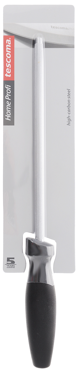 Мусат Tescoma Home Profi, 22 см880550 Мусат Tescoma Home Profi, 22 см880550Мусат Tescoma Home Profi выполнен из специальной точильной стали с высоким содержанием углерода. Эргономичная ручка изготовлена из прочной пластмассы. Изделие специально создано для затачивания ножей серии Home Profi, однако прекрасно подходит для любых ножей с гладким лезвием. Мусат выравнивает режущую кромку клинка и увеличивает остроту лезвия. Нельзя мыть в посудомоечной машине. Общая длина мусата: 32 см. Длина рабочей части мусата: 22 см.