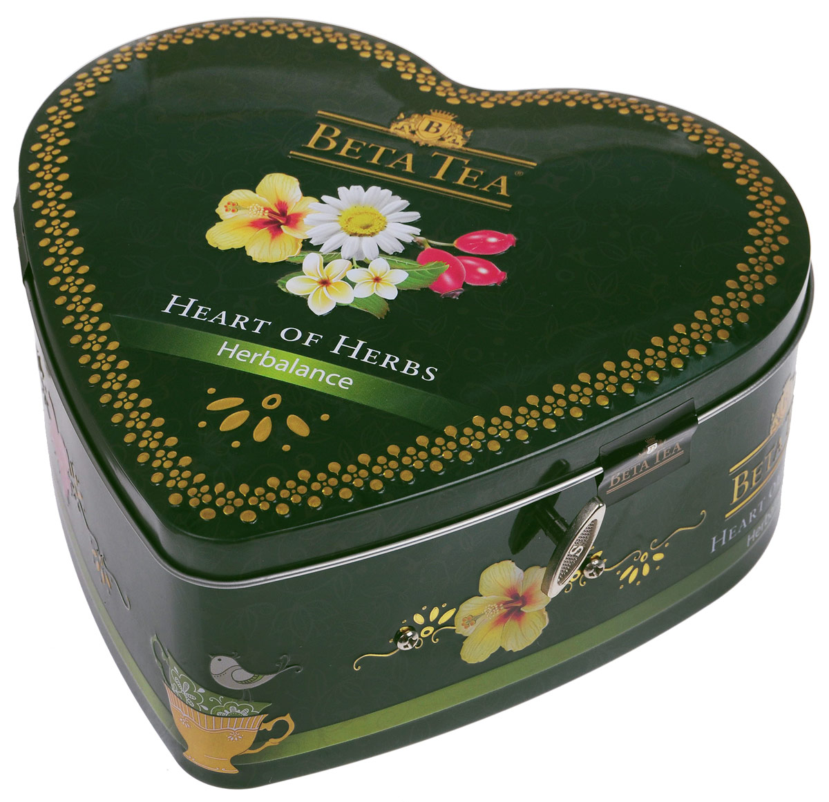 Beta Tea Травяной чай в пакетиках, 40 шт (музыкальная шкатулка)8690717011394 Beta Tea Травяной чай в пакетиках, 40 шт (музыкальная шкатулка)8690717011394Сама природа подарила нам чайный набор Бета Травяной. Необычайно мягкие, бесконечно длящиеся вкусы чая Бета Травяной являются прекрасным средством профилактики от стресса. С каждым глотком сила чая дает ощущение блаженного спокойствия и душевного равновесия. В состав входят: Бета Чай Травяная композиция с ромашкой. 10 пакетиков по 1,5 г. Бета Чай Травяная композиция с шиповником. 10 пакетиков по 2 г. Бета Чай Травяная композиция Слимфит. 10 пакетиков по 2 г. Бета Чай Травяная композиция с каркадэ. 10 пакетиков по 2 г.